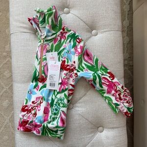 NWT Lily Pulitzer mini Eleni velour pullover toddler 2-3